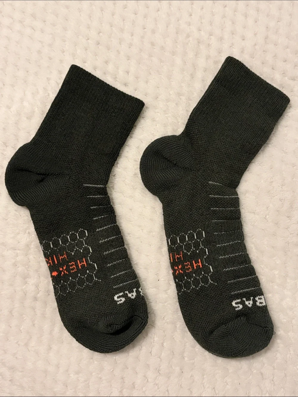 NWOT Bombas Hiking Quarter Socks, 1 Pair Dark Gray - Medium
